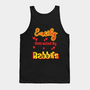 Easily Distracted By Rabbits Tank Top